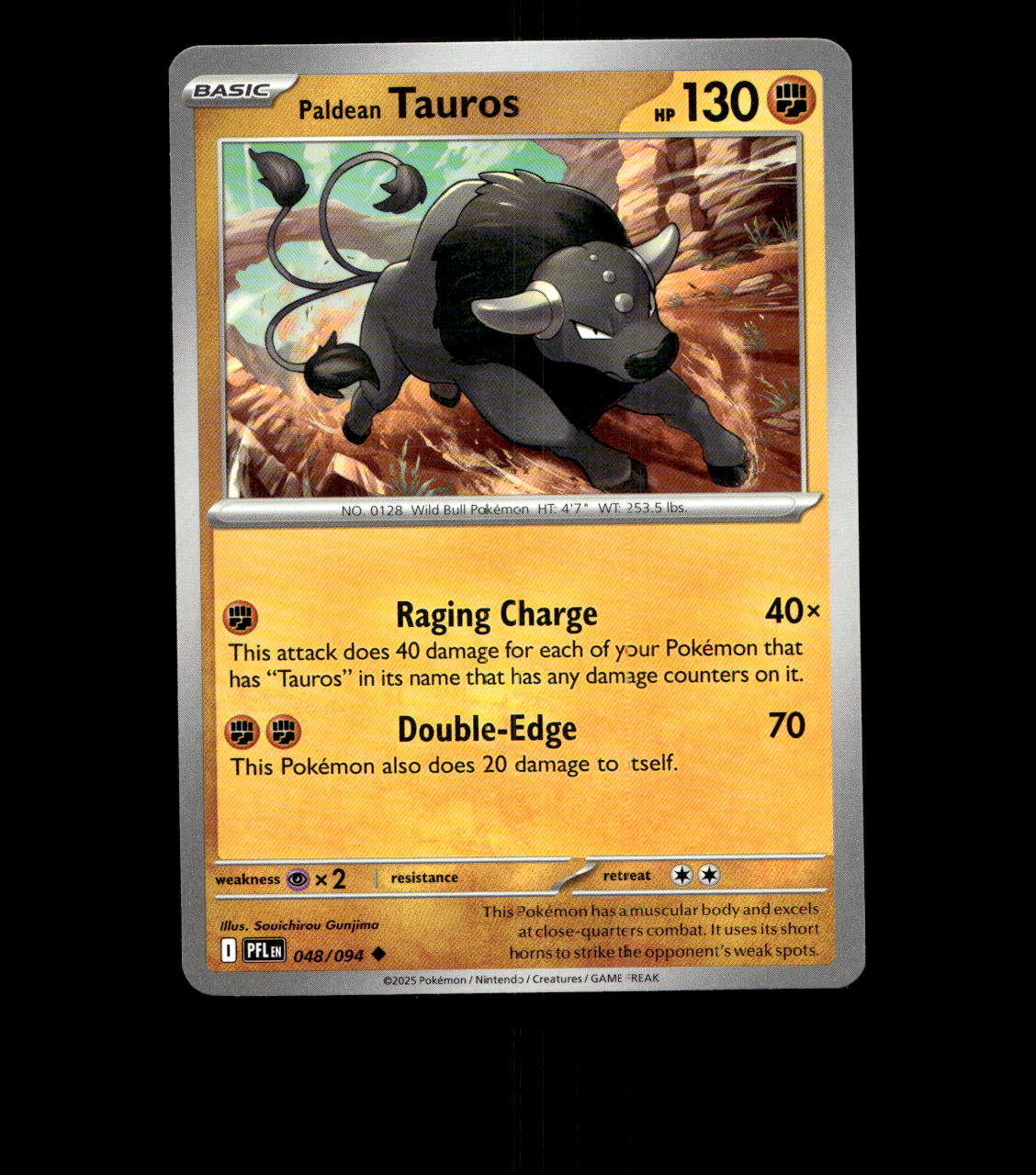 Paldean Tauros - 048/094 - Phantasmal Flames - Near Mint