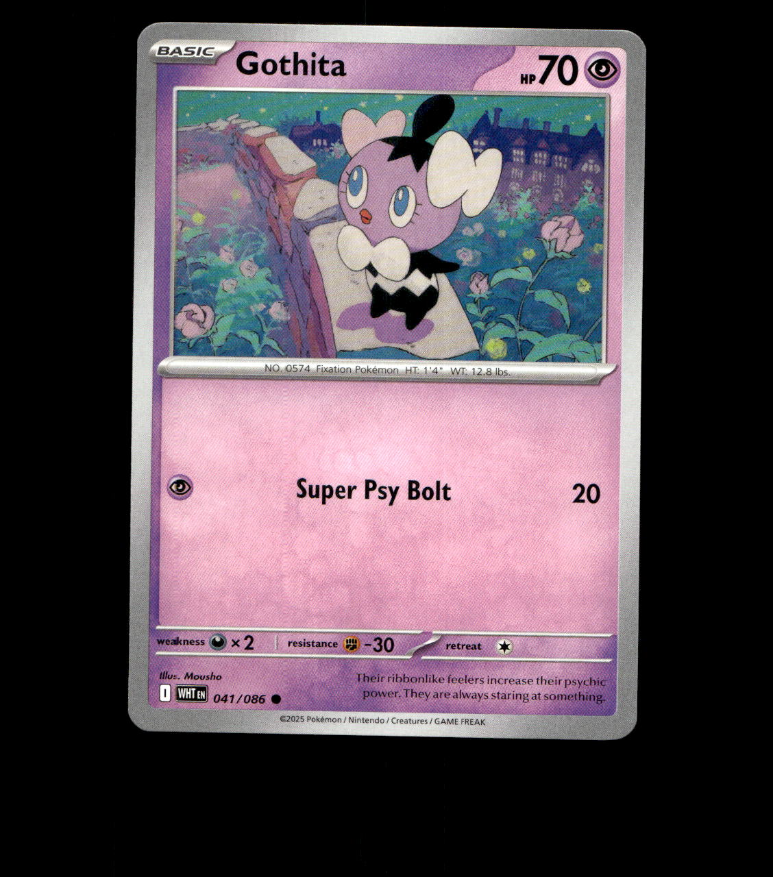 Gothita - 041/086 - White Flare - Near Mint Pokemon Card TCG
