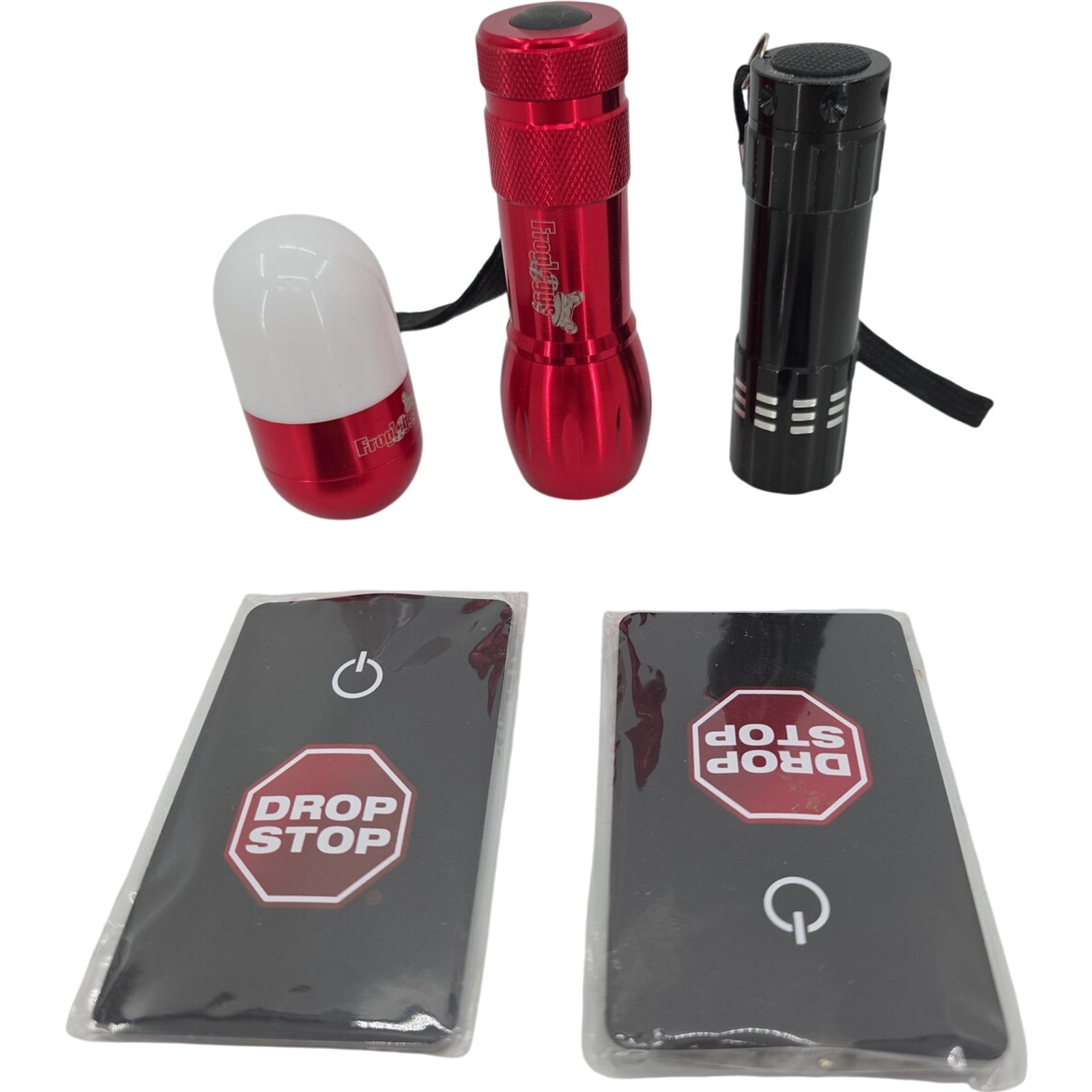 Frogg Leggs Flashlights & Drop Stop Car Seat Gap Filler Light and Pad Bundle