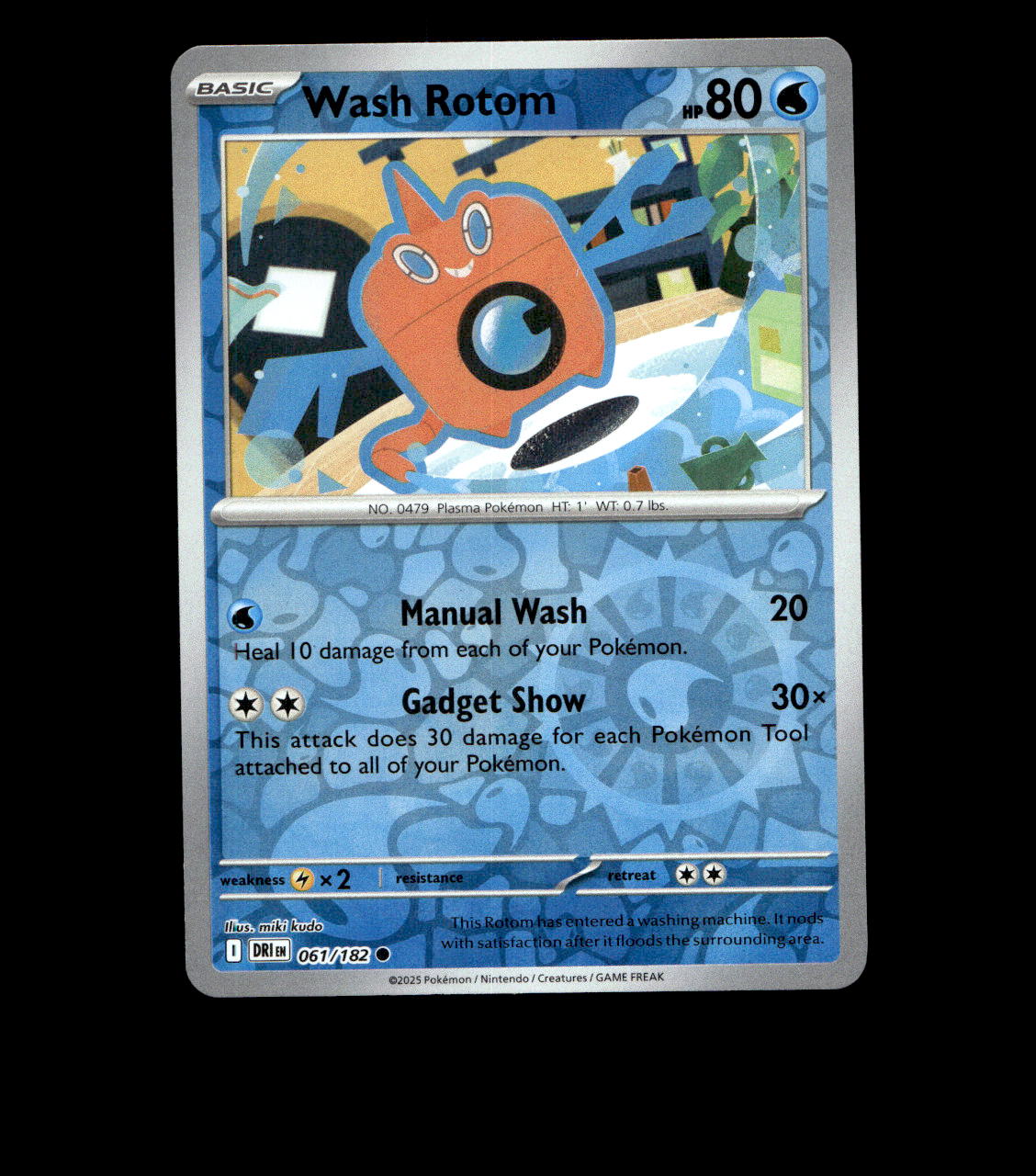 Wash Rotom - 061/182 - Destined Rivals - Reverse Holo Near Mint