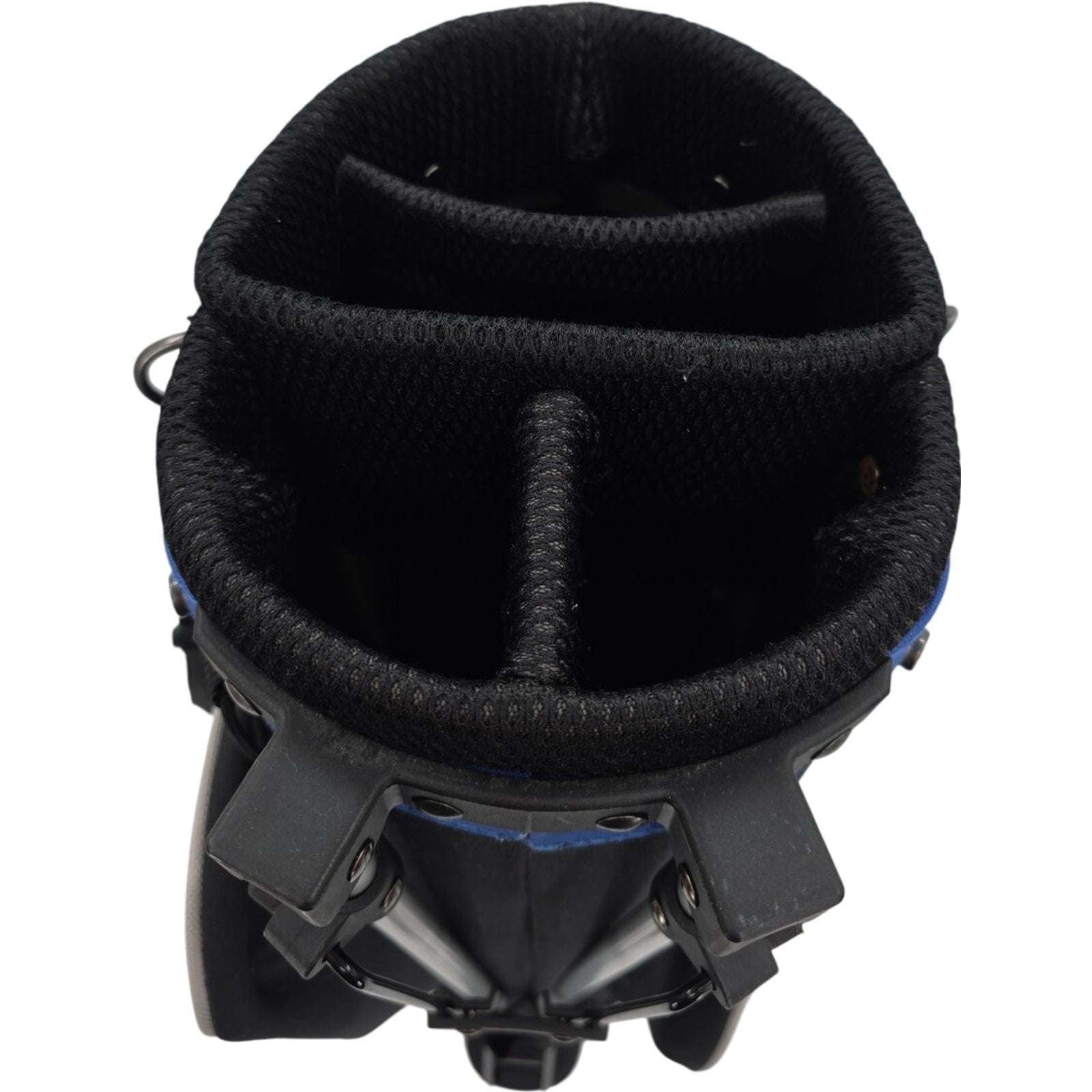 Confidence Junior Four Divider Golf Bag Blue And Black With Stand And Rain Hood