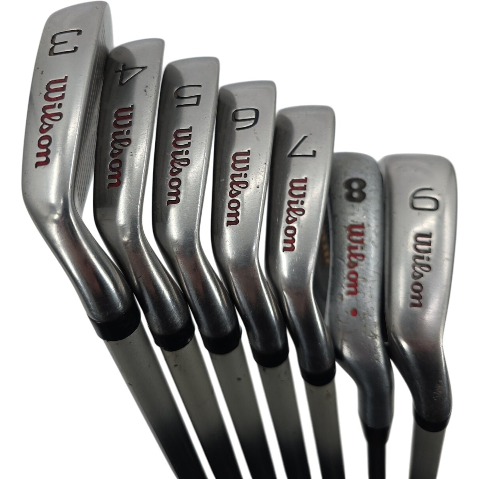 Wilson Staff Fat Shaft FS Golf Club Iron Set 3-9 7 Golf Club Bundle Orig Grip