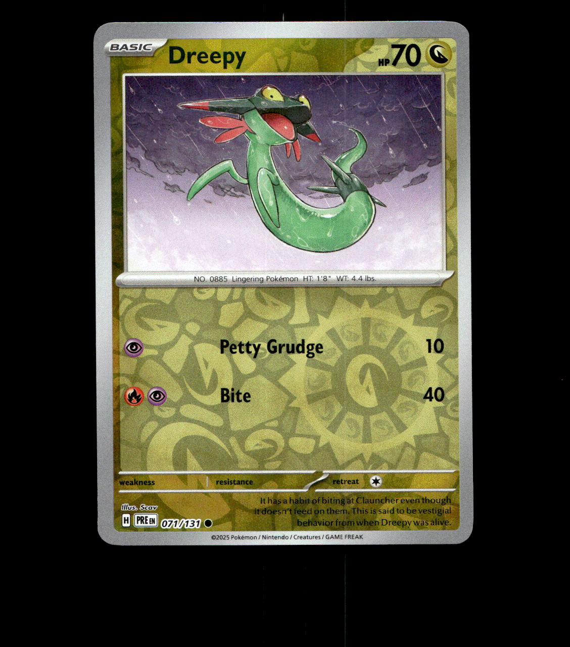 Dreepy - 071/131 - Prismatic Evolutions - Reverse Holo Near Mint