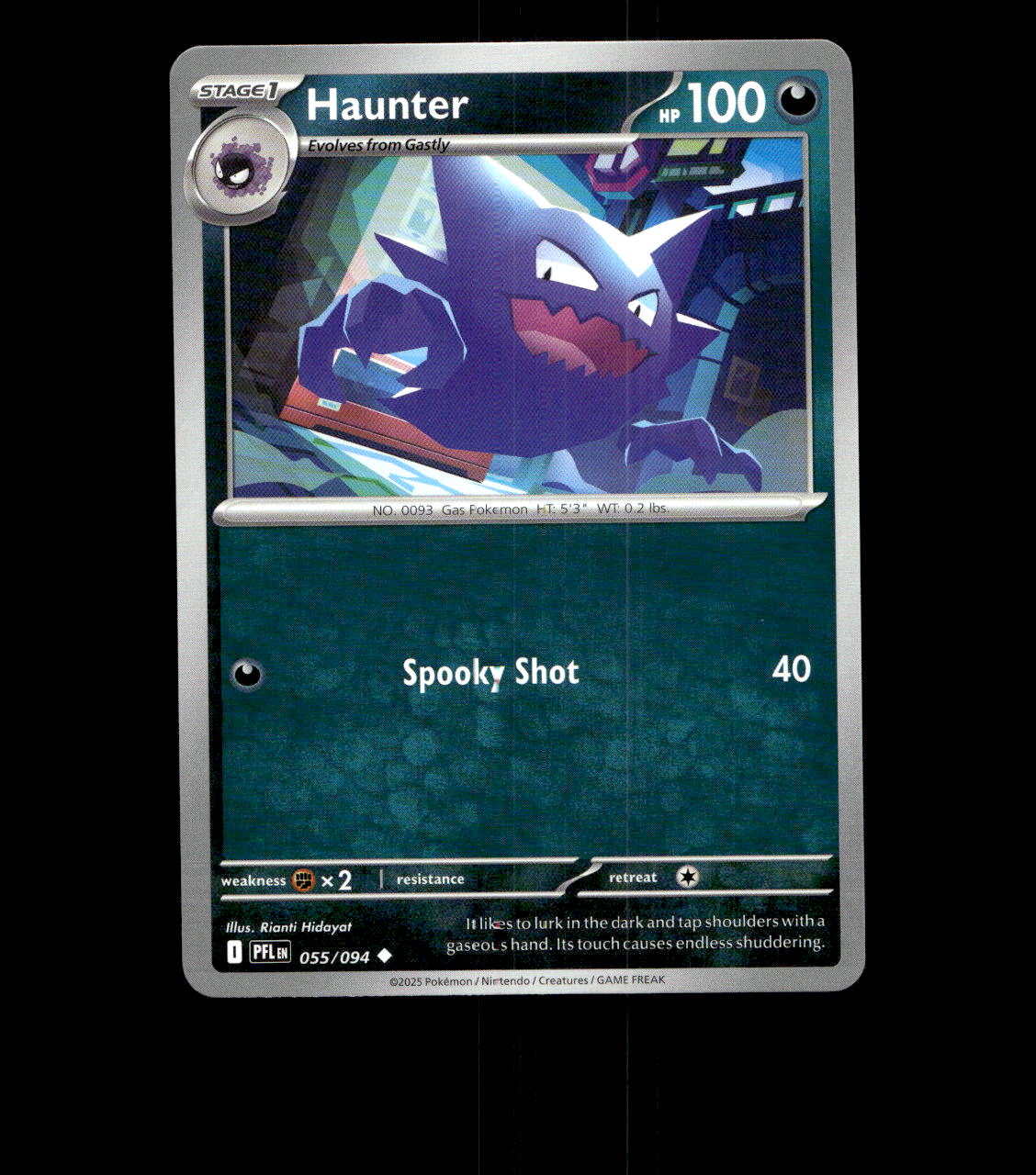 Haunter – 055/094 – Phantasmal Flames – Near Mint