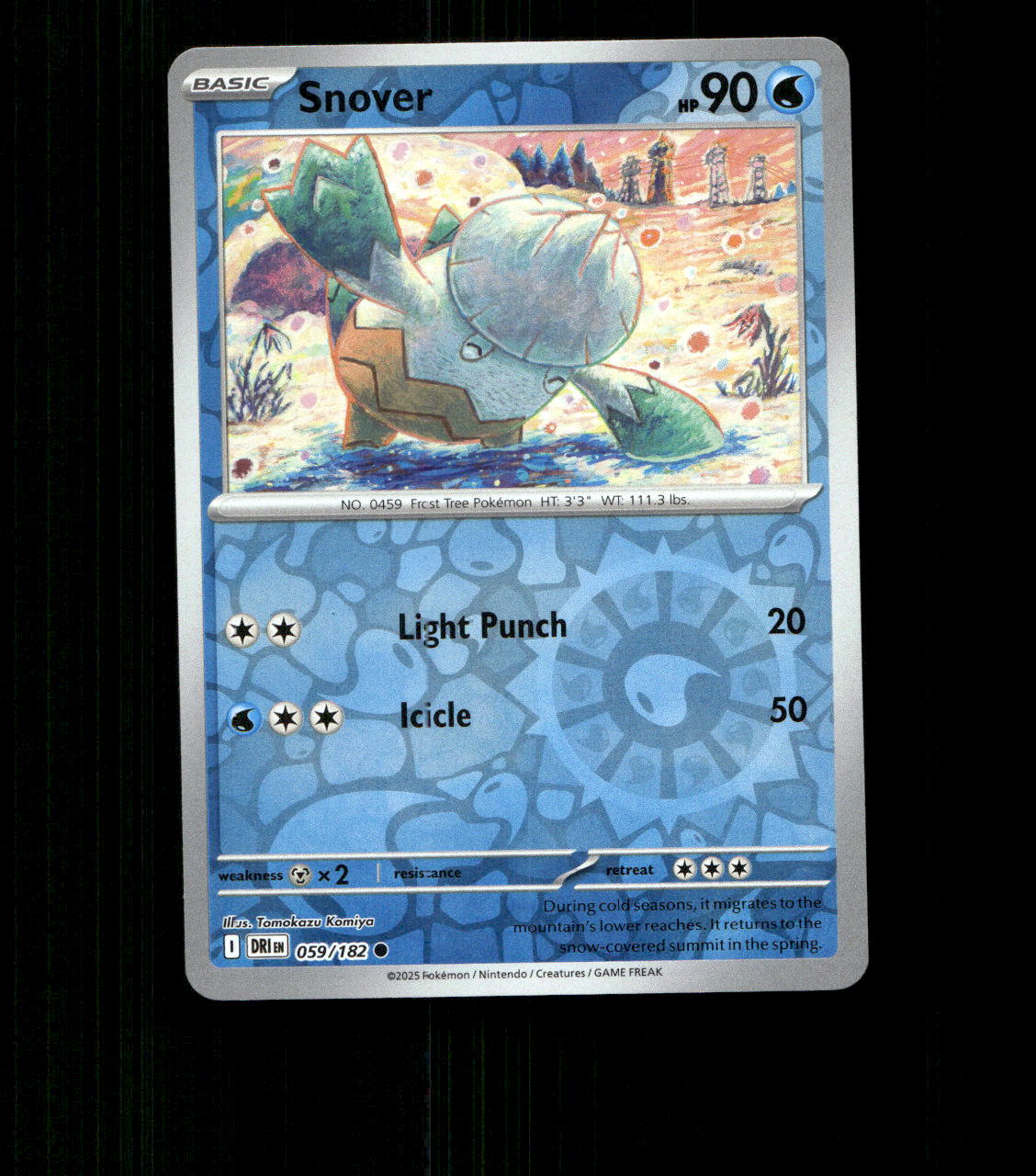 Snover – 059/182 – Destined Rivals – Reverse Holo – Near Mint
