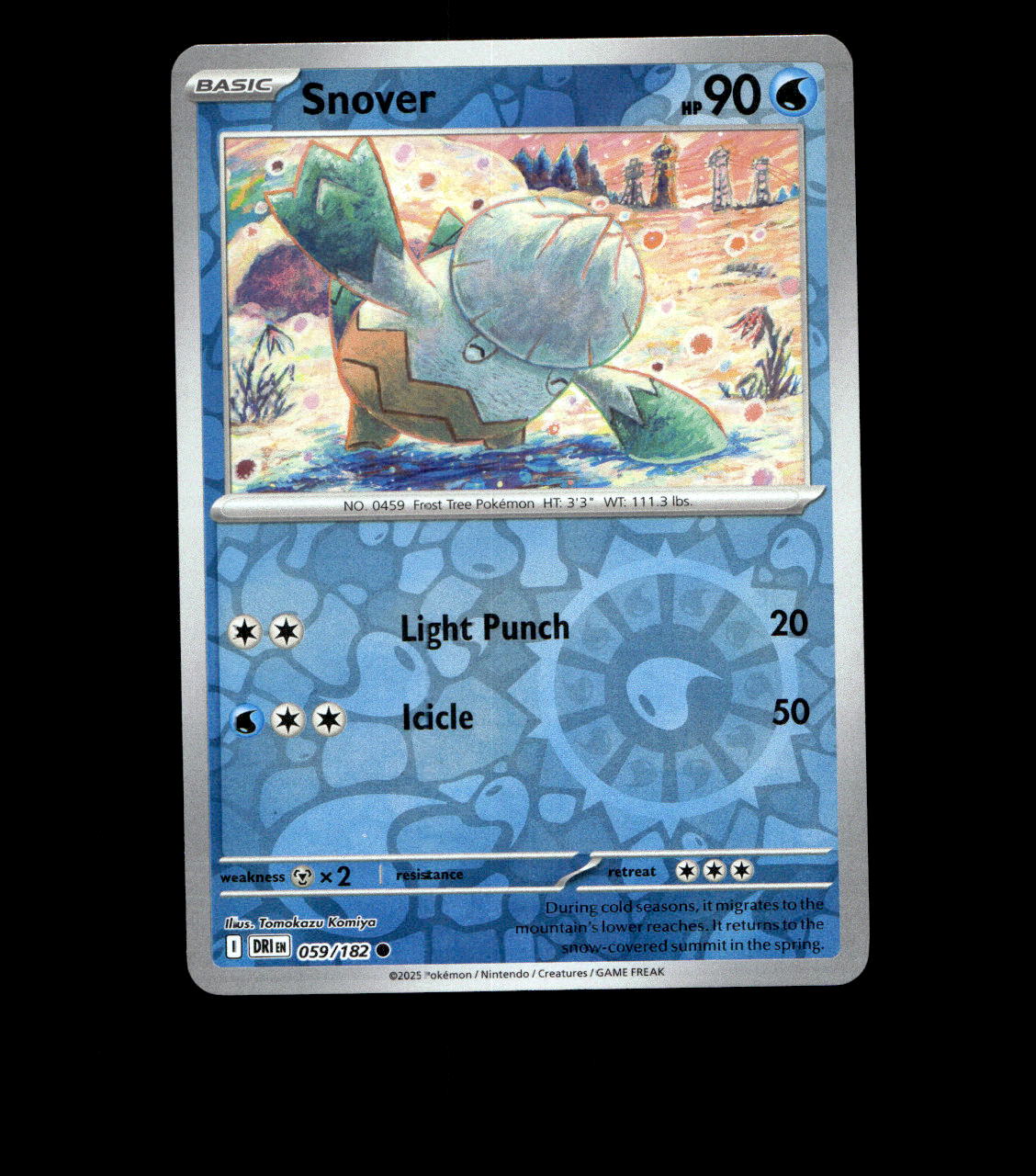 Snover – 059/182 – Destined Rivals – Reverse Holo – Near Mint