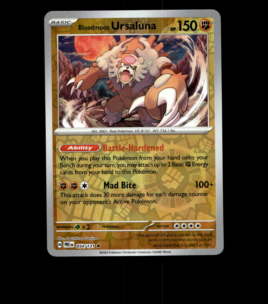 Bloodmoon Ursaluna - 054/131 - Prismatic Evolutions - Reverse Holo Near Mint