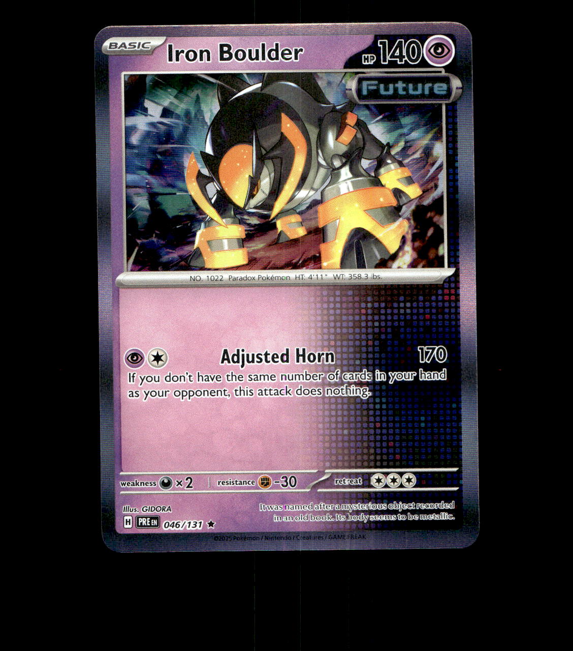 Iron Boulder - 046/131 - Prismatic Evolutions - Holo Near Mint