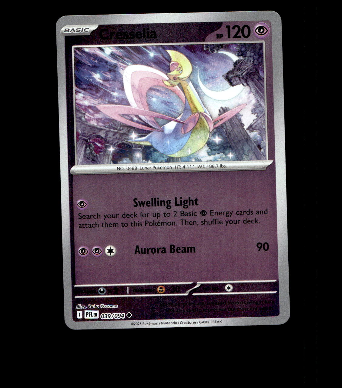 Cresselia – 039/094 – Phantasmal Flames – Reverse Holo Near Mint
