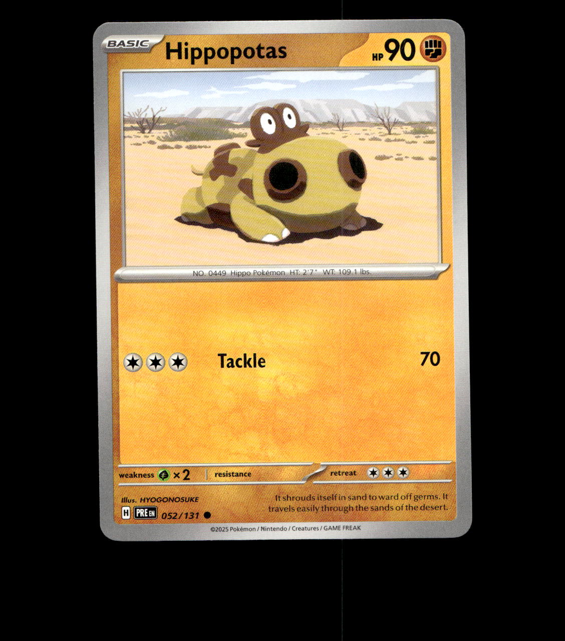 Hippopotas - 052/131 - Prismatic Evolutions - Near Mint