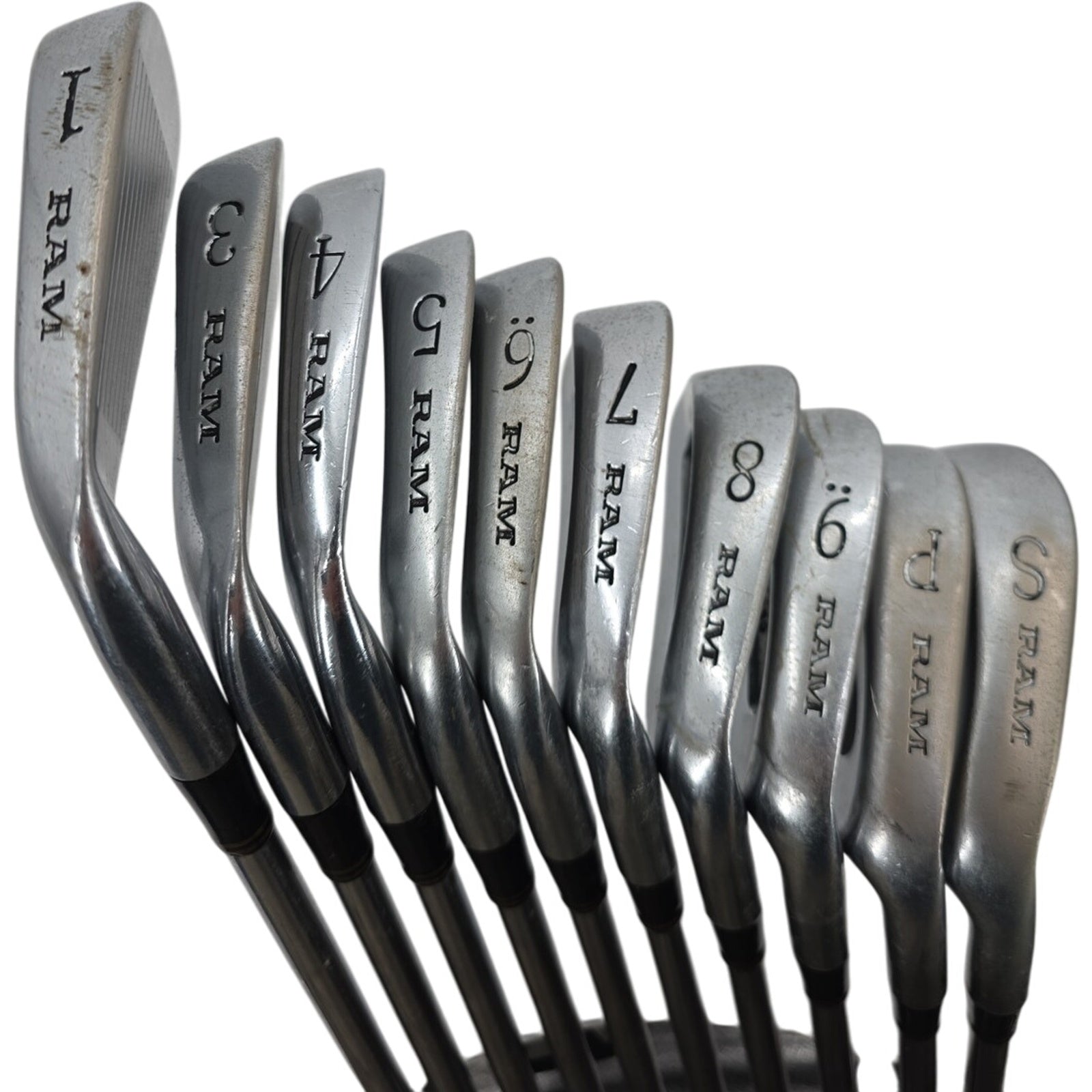 Ram FX2 Forged Golf Club Iron Set 1+3-9+PW+SW 10 Club Bundle Mens RH Orig Grip