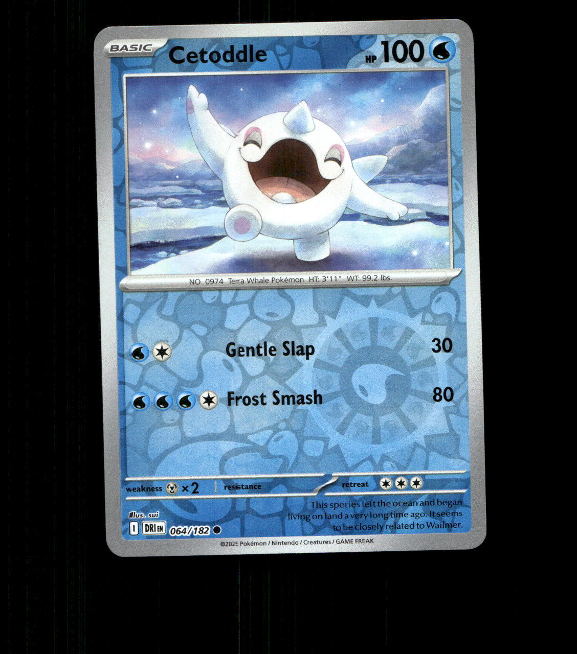 Cetoddle – 064/182 – Destined Rivals – Reverse Holo – Near Mint