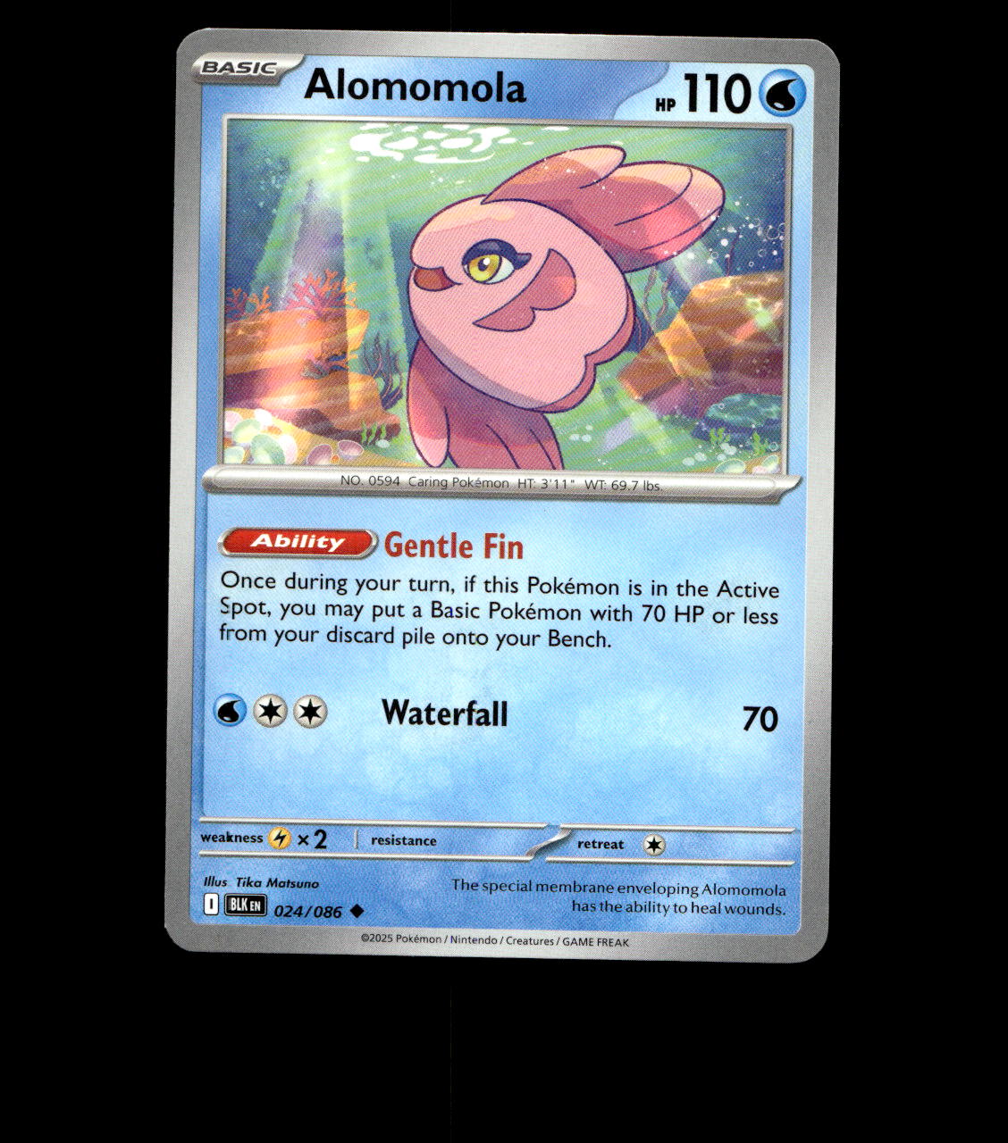 Alomomola - 024/086 - Black Bolt - Normal - Near Mint Pokemon Card TCG