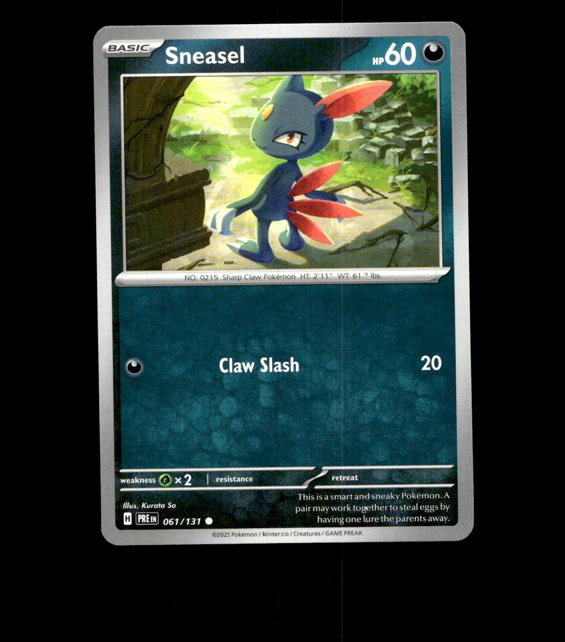 Sneasel - 061/131 - Prismatic Evolutions - Near Mint