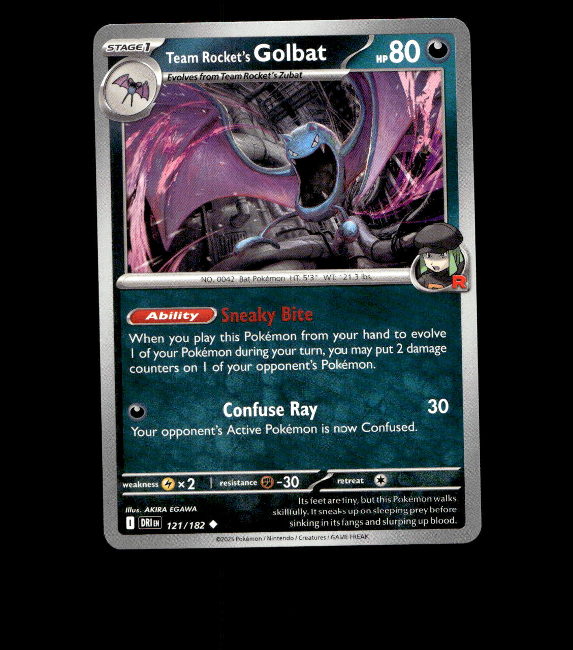 Team Rocket’s Golbat – 121/182 – Destined Rivals – Near Mint