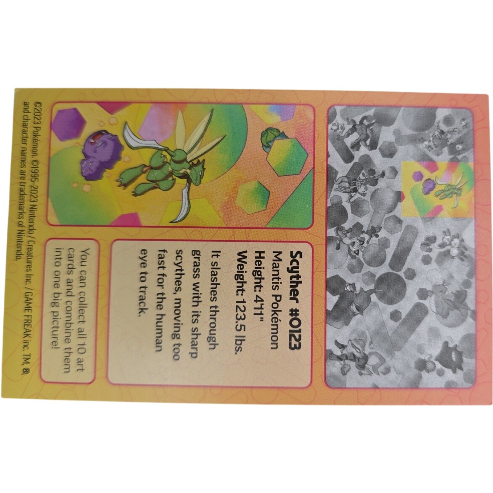 Pokemon TCG 151 Mini Art Card Set of 10 Magneton Gengar Arcanine + More