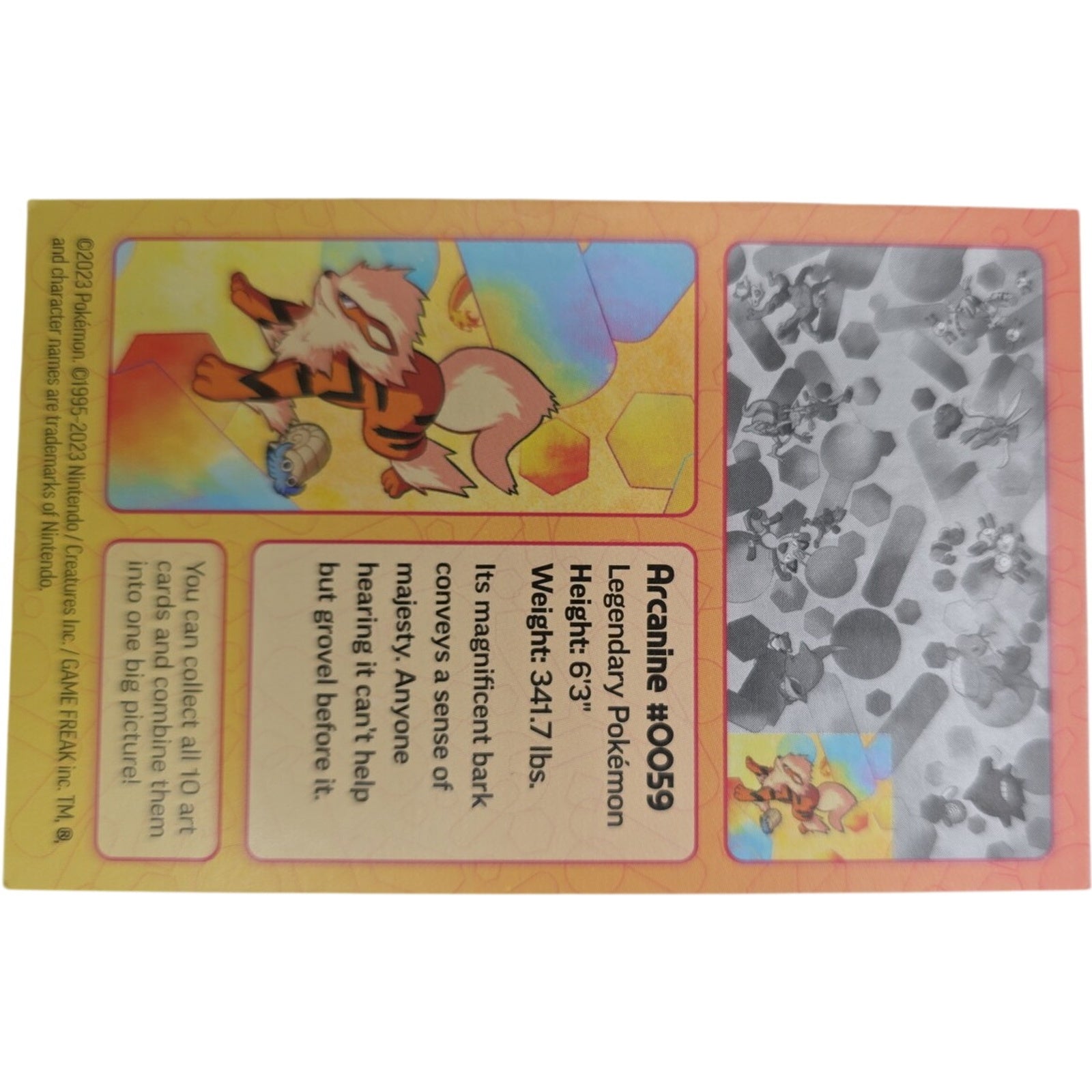 Pokemon TCG 151 Mini Art Card Set of 10 Magneton Gengar Arcanine + More