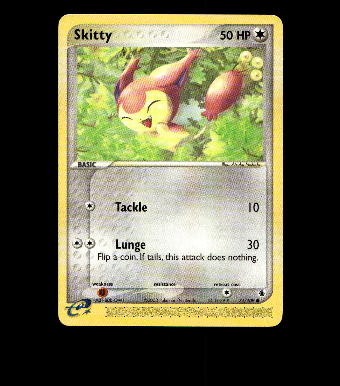 Skitty - 71/109 - EX Ruby & Sapphire - Moderately Played