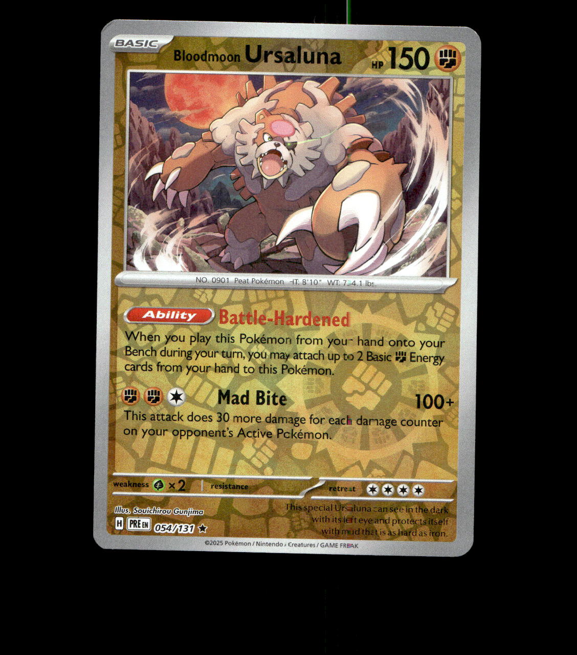 Bloodmoon Ursaluna - 054/131 - Prismatic Evolutions - Near Mint Reverse Holofoil