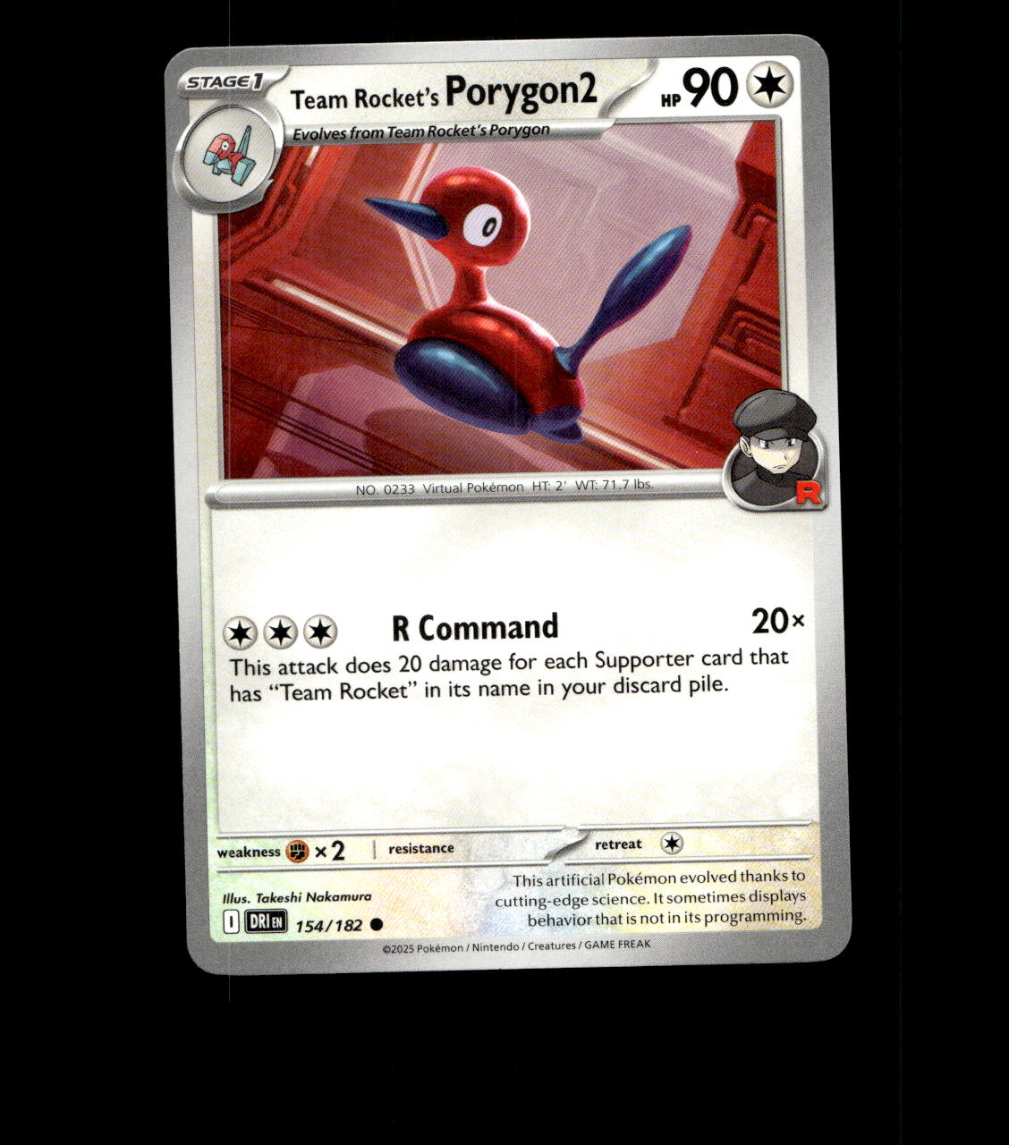 Team Rocket’s Porygon2 – 154/182 – Destined Rivals – Near Mint