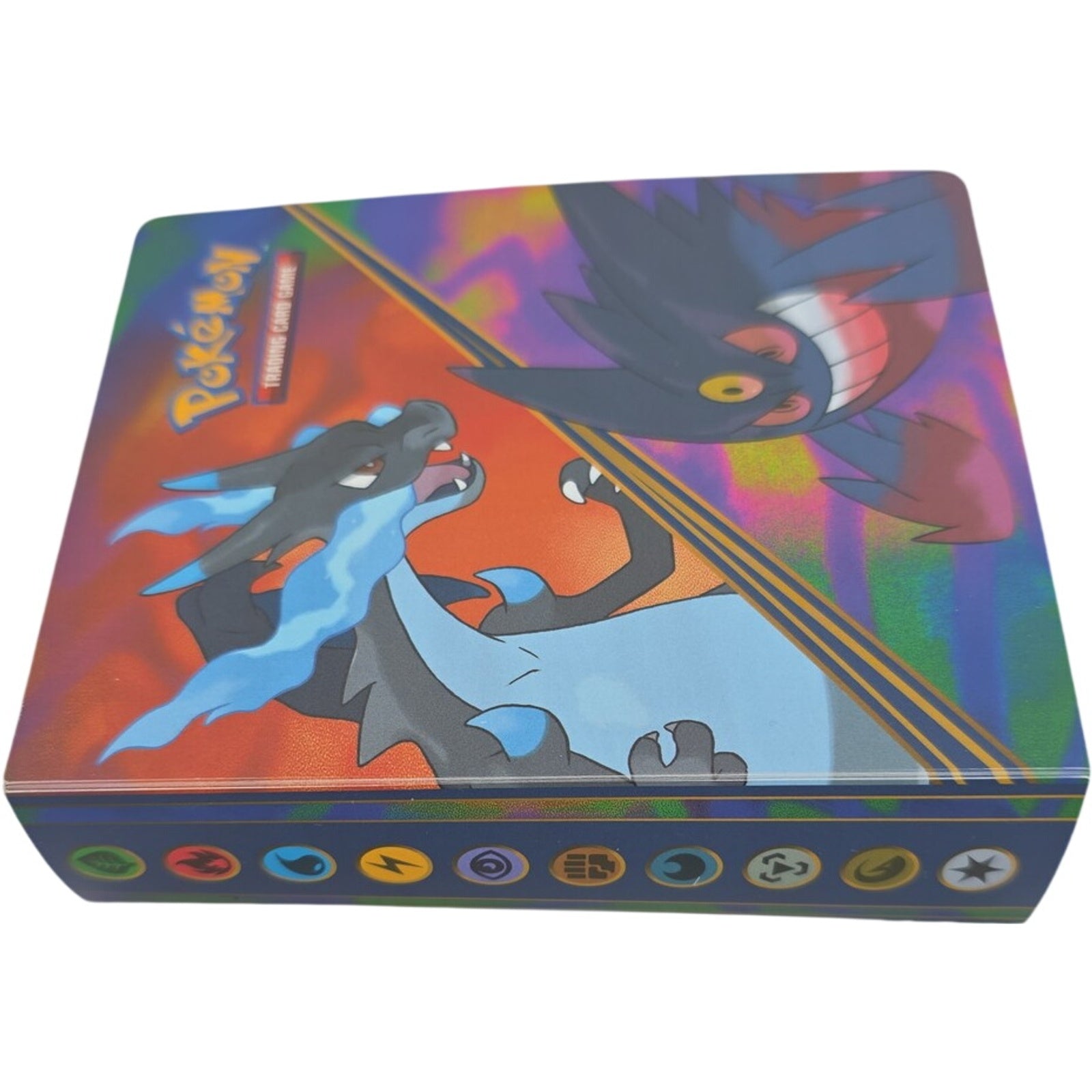 Pokémon TCG Mini Portfolio Ft Mega Charizard X Mega Gengar w/ Sleeves Holder
