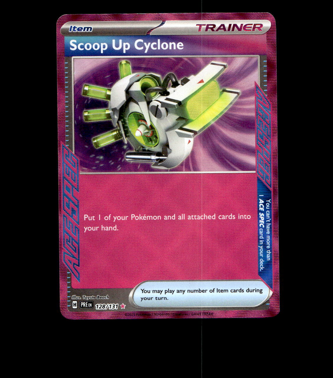 Scoop Up Cyclone - 128/131 - Paldean Fates - Holo Near Mint