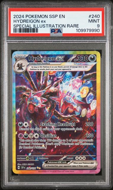 Pokemon Surging Sparks Special Illustration Rare Hydreigon ex #240 Pokemon Surging Sparks Special Illustration Rare Hydreigon ex #240