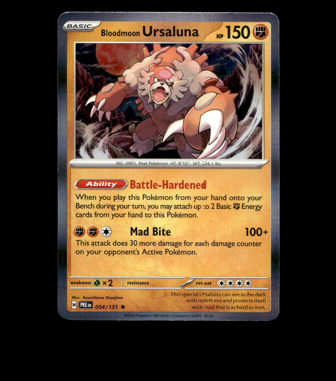 Bloodmoon Ursaluna - 054/131 - Prismatic Evolutions - Holo Near Mint