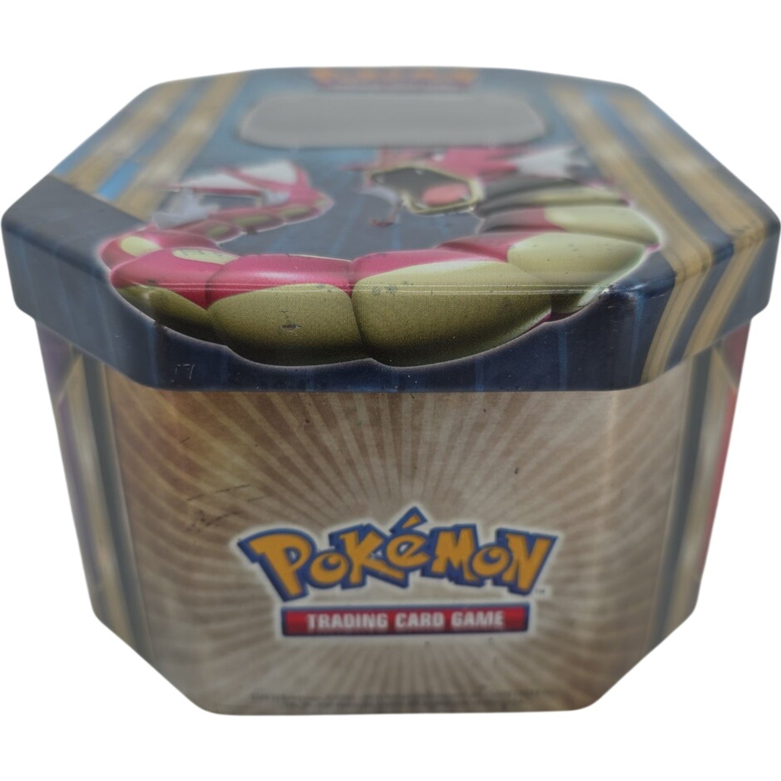 Pokémon TCG Octagonal Collector Tin Gyarados Mewtwo Machamp EMPTY Storage