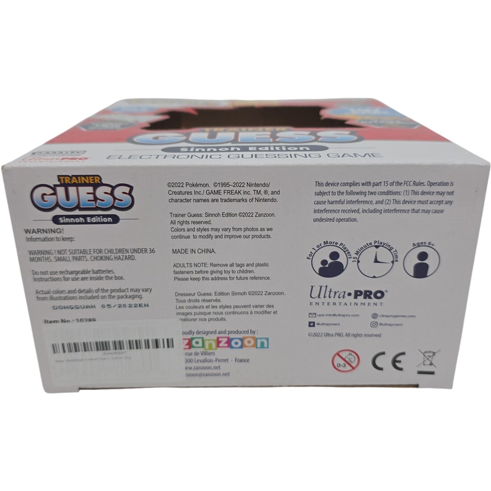 Ultra Pro Pokemon Trainer Guess Sinnoh Edition Electronic Guessing Game