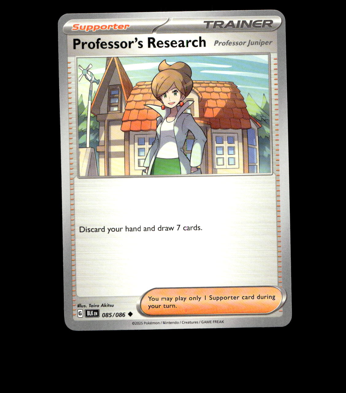 Professor’s Research – 085/086 – Black Bolt – Non Holo – Near Mint - Pokemon TCG