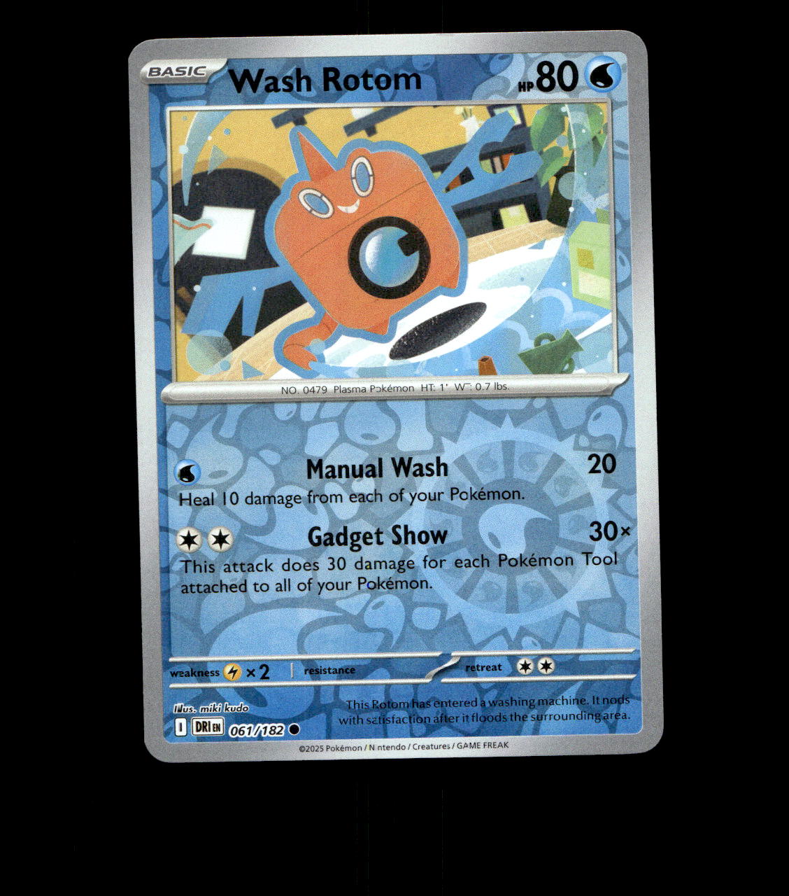 Wash Rotom – 061/182 – Destined Rivals – Reverse Holo – Near Mint - Pokemon Card