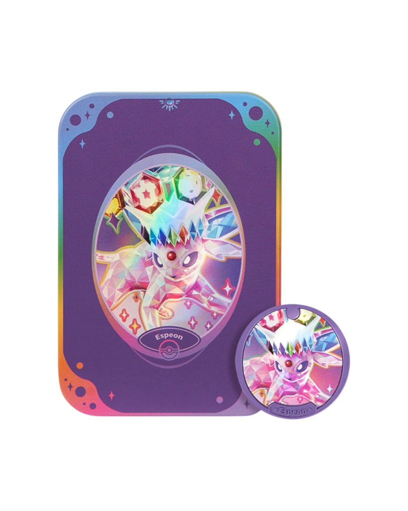 Pokemon TCG Chinese Terastal Gathering Metal Storage Tin Espeon