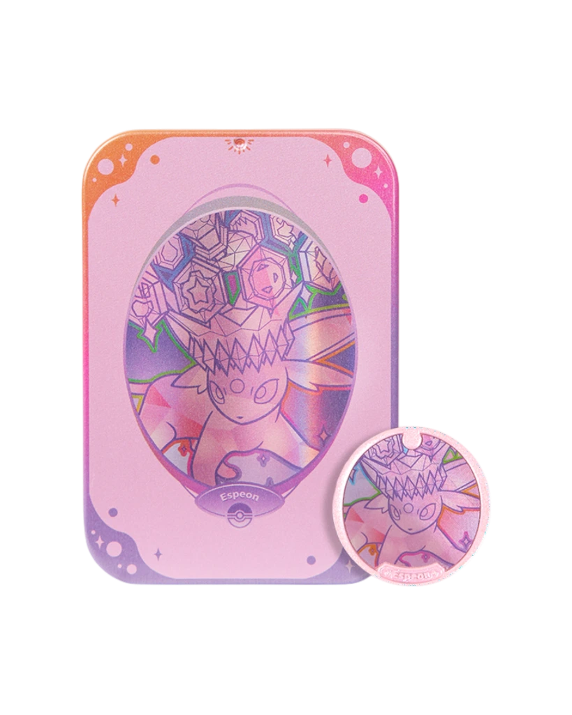 Pokemon TCG Chinese Terastal Gathering Metal Storage Tin Espeon