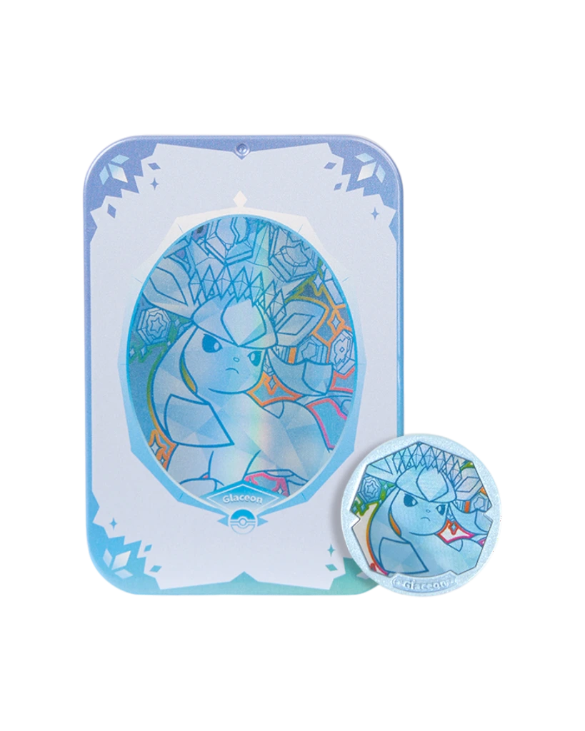 Pokemon TCG Chinese Terastal Gathering Metal Storage Tin Glaceon