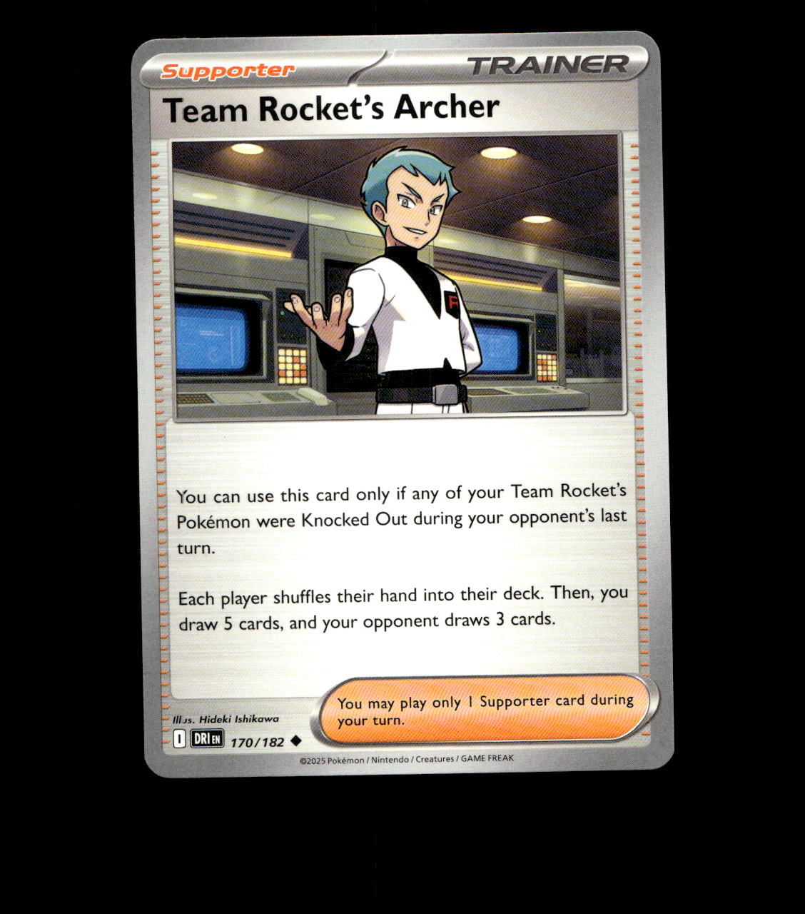 Team Rocket’s Archer - 170/182 - Destined Rivals - Near Mint Non Holo