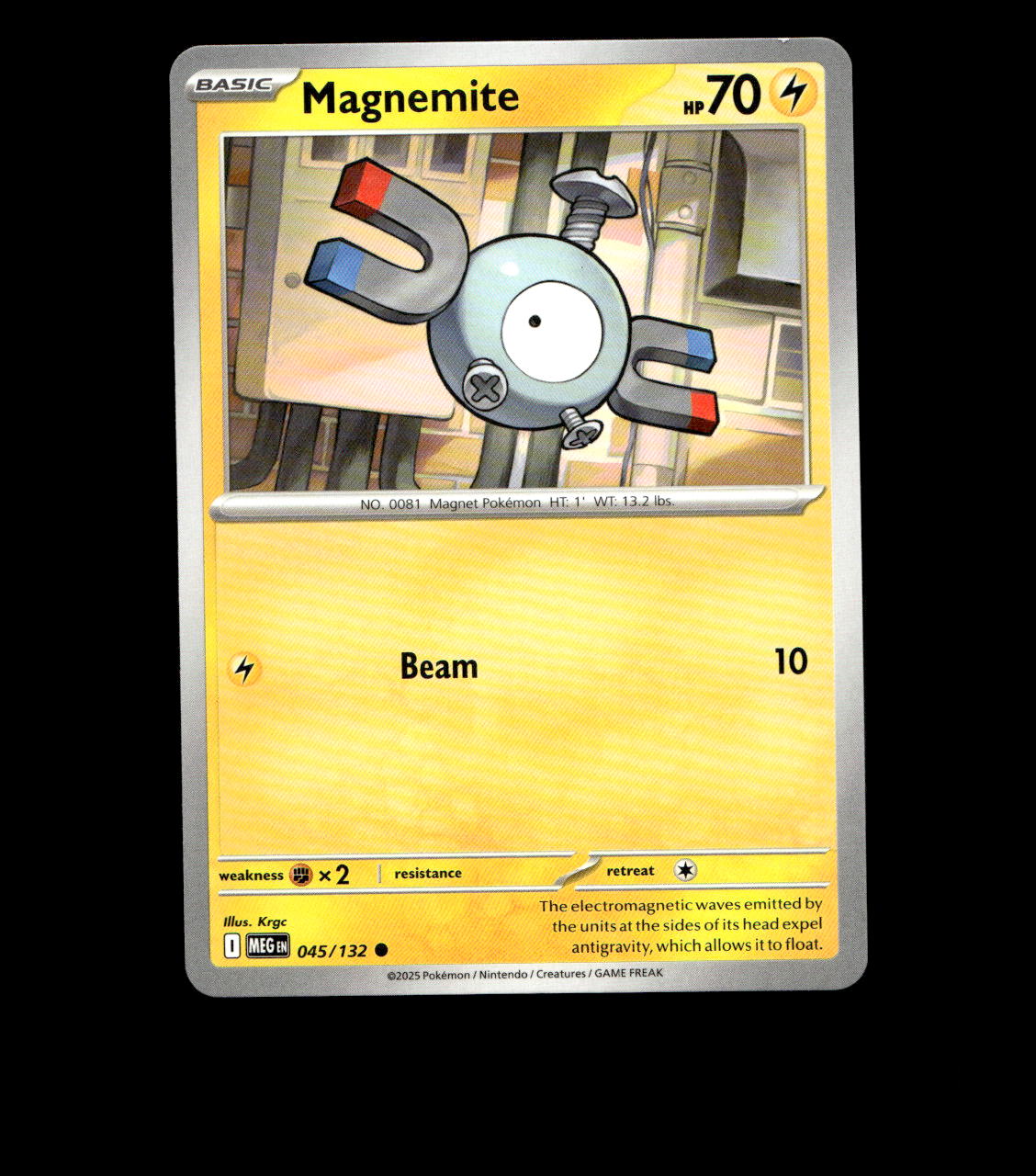 Magnemite – 045/132 – Mega Evolution – Non-Holo – Near Mint