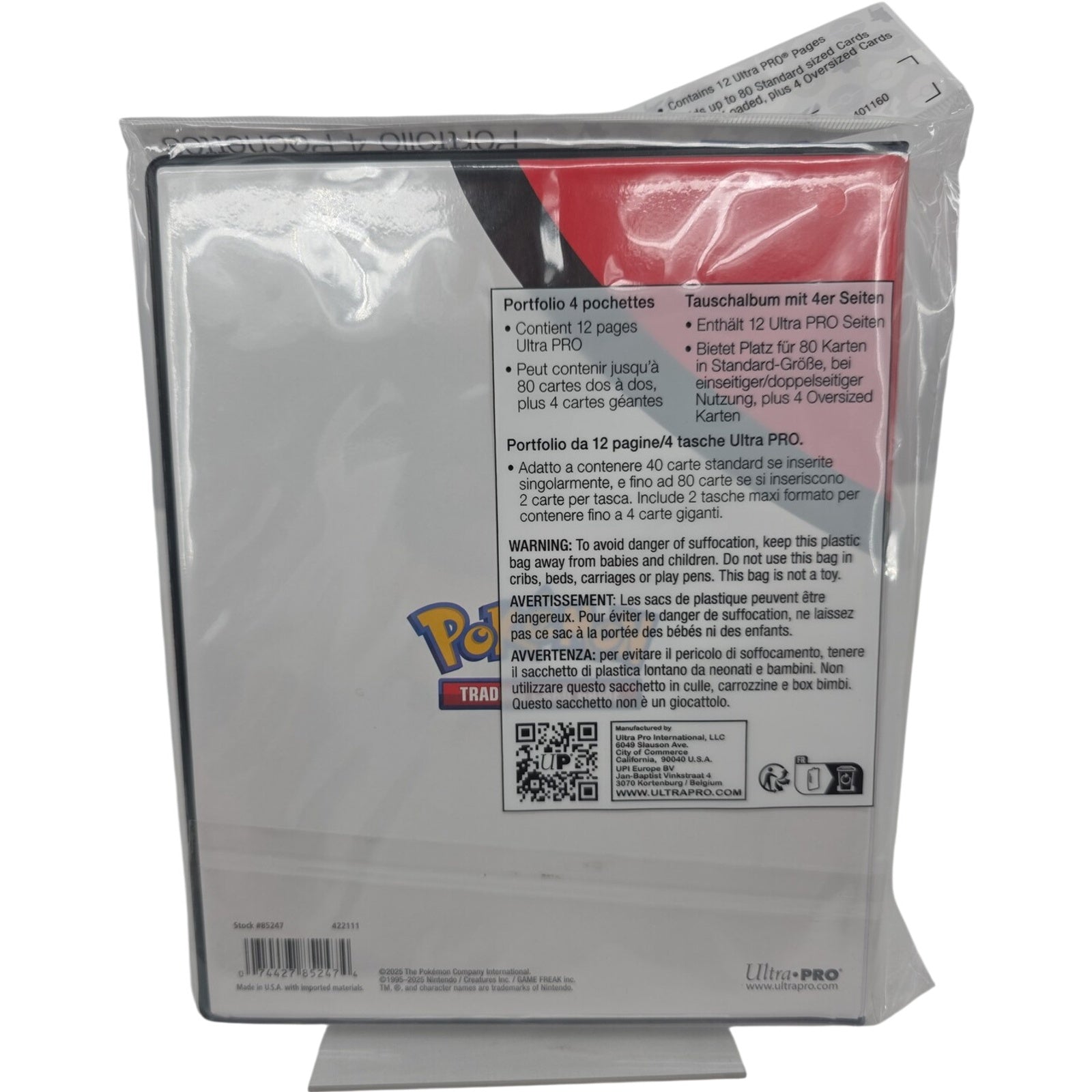 Ultra Pro Pokemon 4 Pocket Oversized Card YCG Portfolio Binder Lot of 3