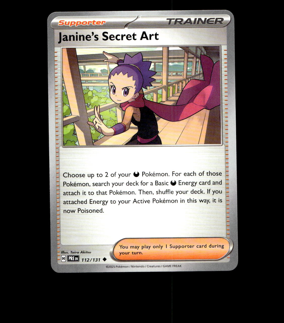 janine's secret art pokemon card Janine's Secret Art 2025 Scarlet & Violet: Prismatic Evolutions #173/131 Special Illustration Rare Price Guide
