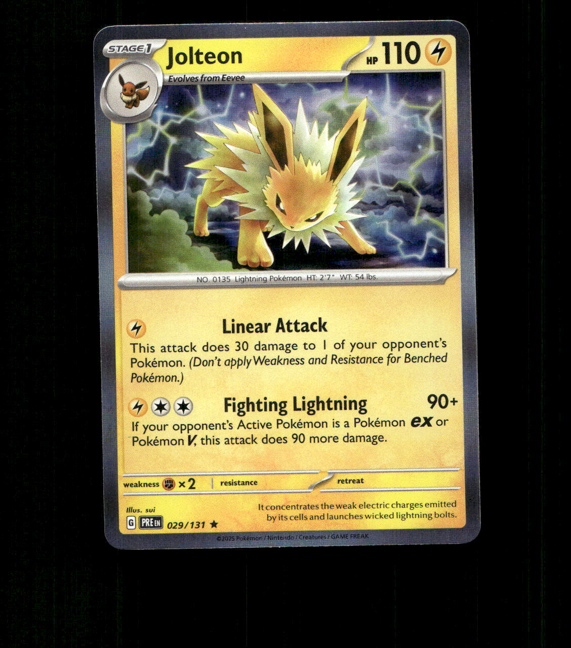 Jolteon - 029/131 - Prismatic Evolution - Holo Near Mint