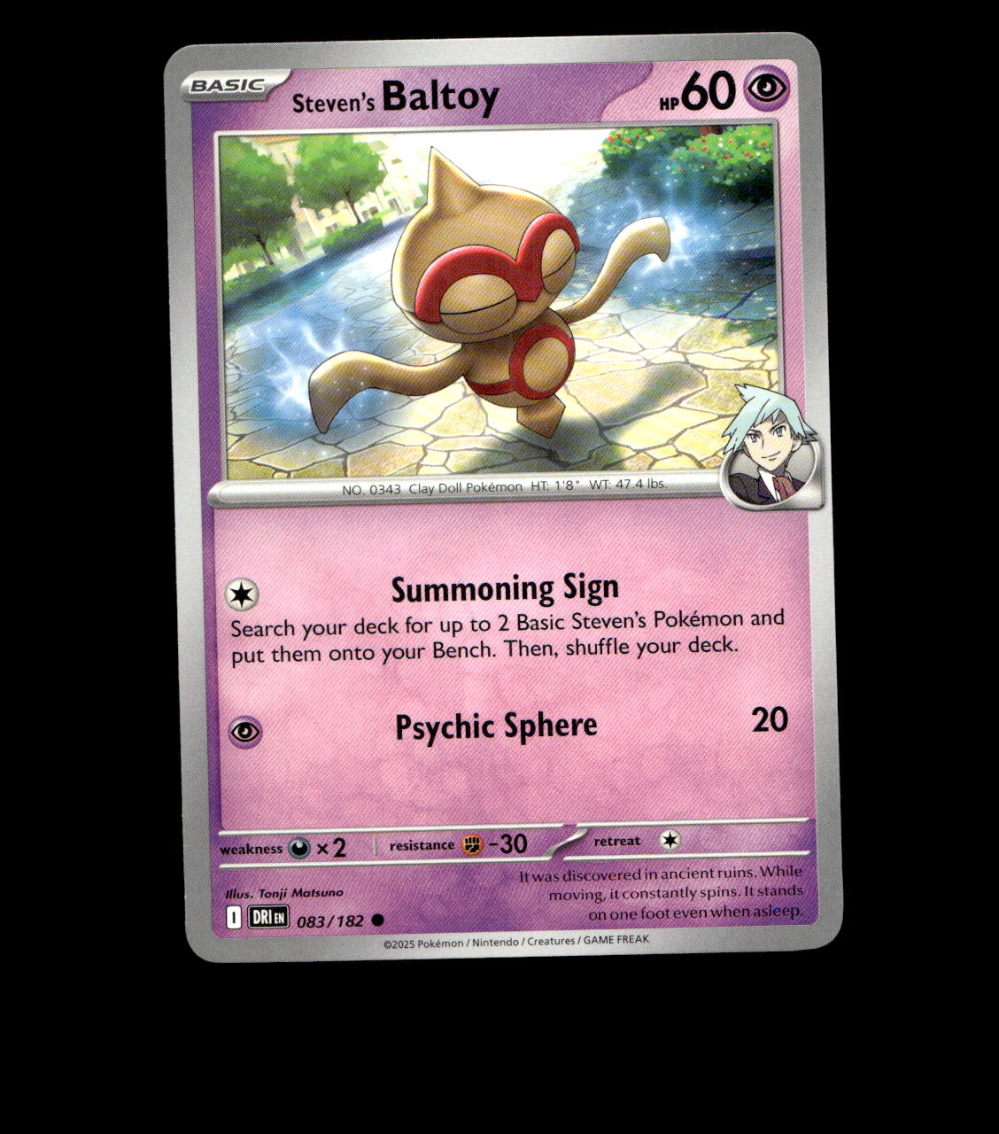 Steven’s Baltoy – 083/182 – Destined Rivals – Near Mint