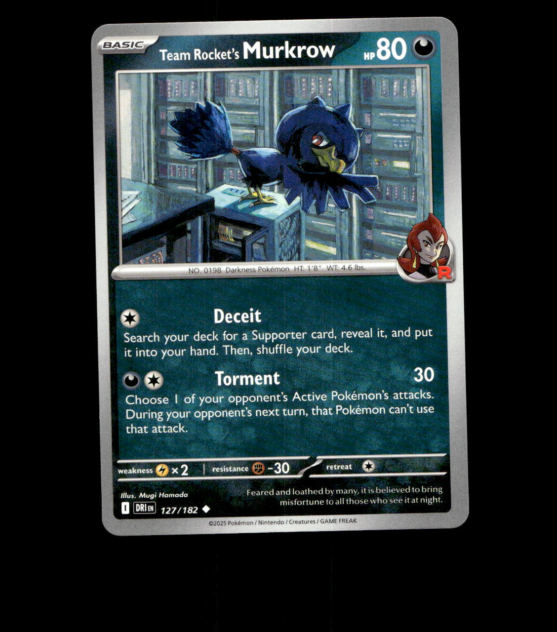 Team Rocket’s Murkrow – 127/182 – Destined Rivals – Near Mint