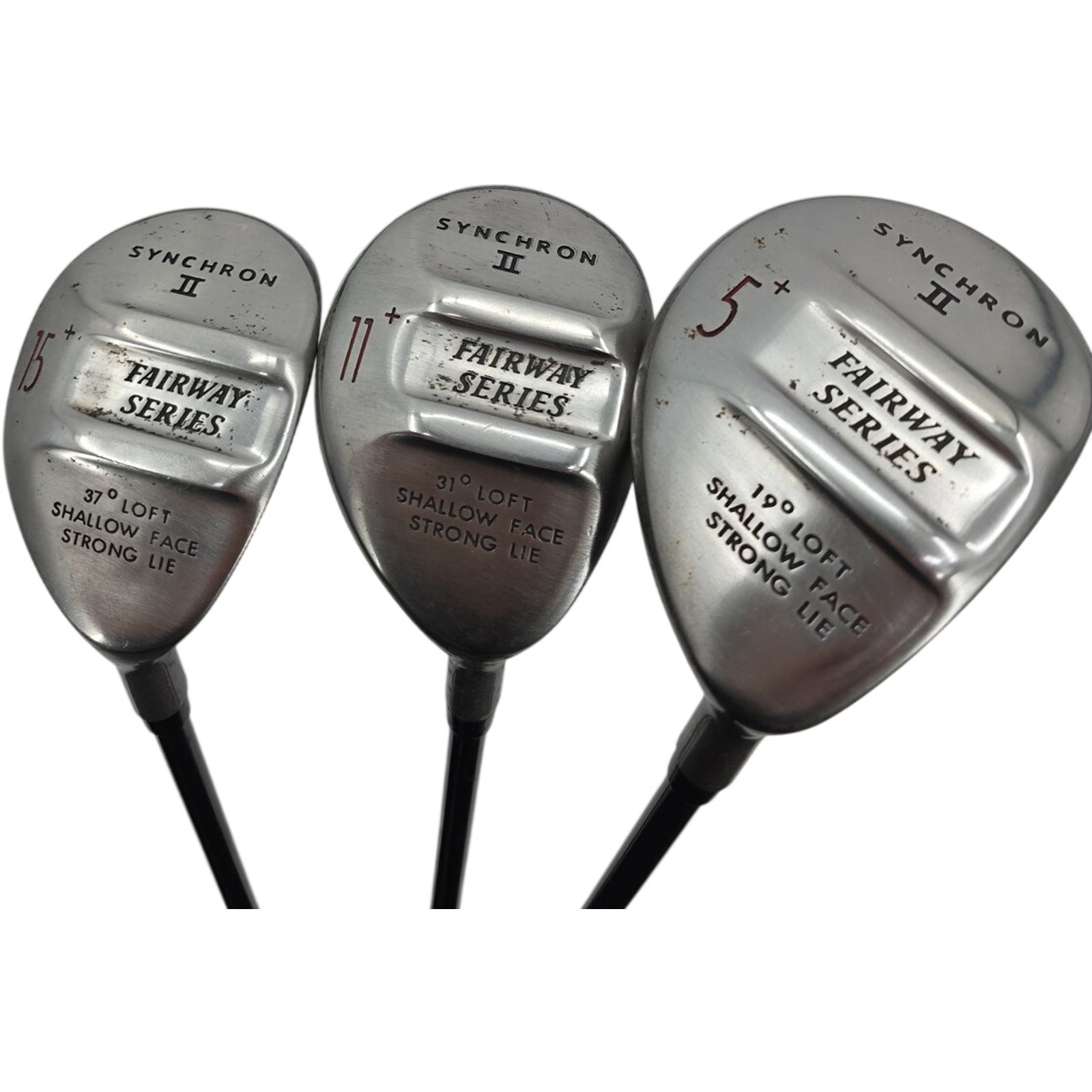 Synchron II Fairway Series 5 11 and 15 Fairway Woods Golf Club Bundle RH Mens