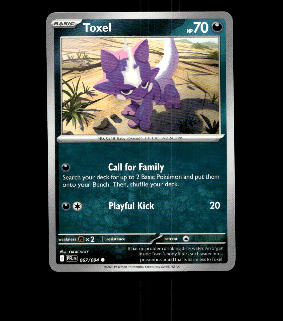 Toxel - 067/094 - Phantasmal Flames - Near Mint