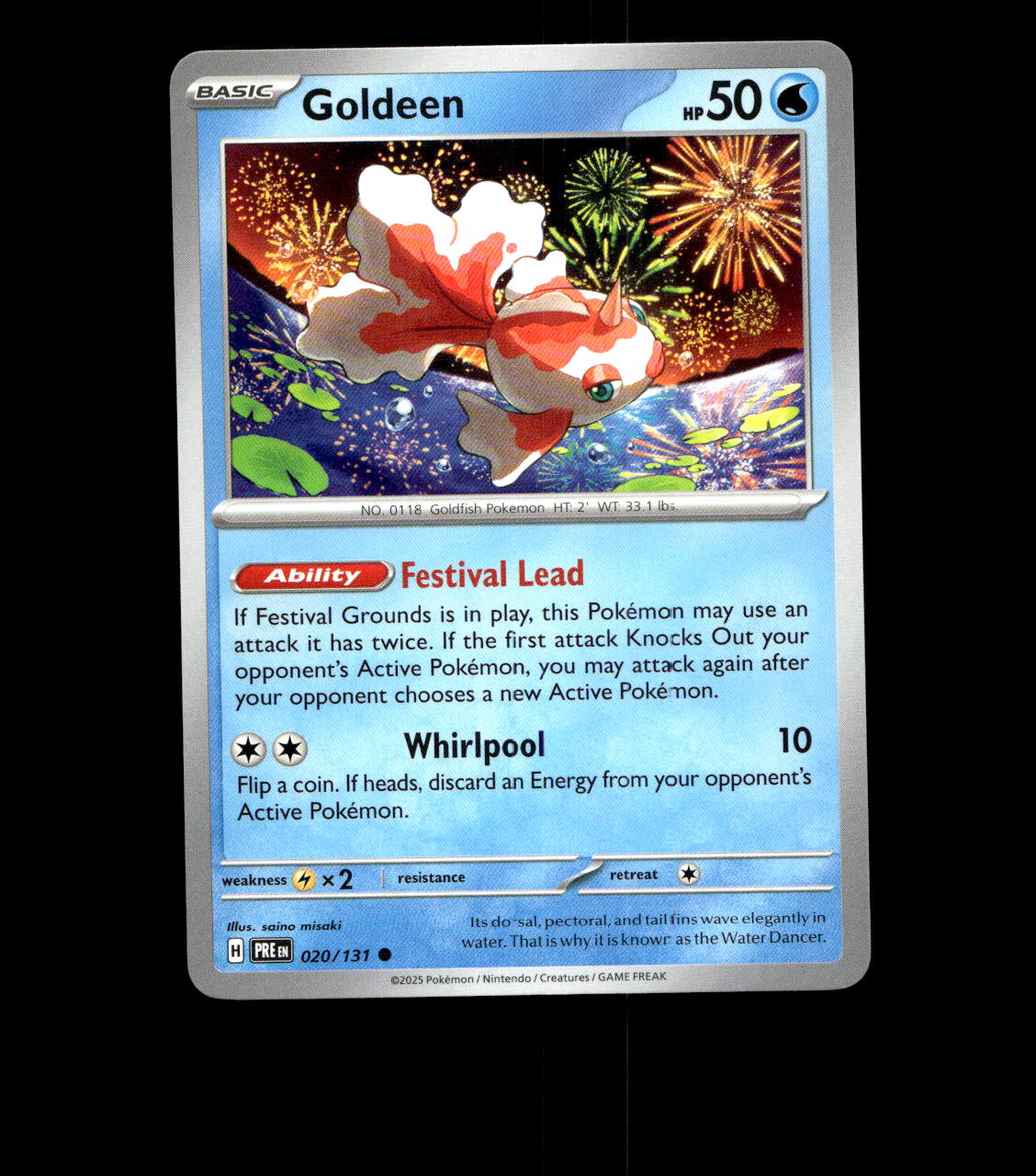 Goldeen – 020/131 – Prismatic Evolutions – Near Mint
