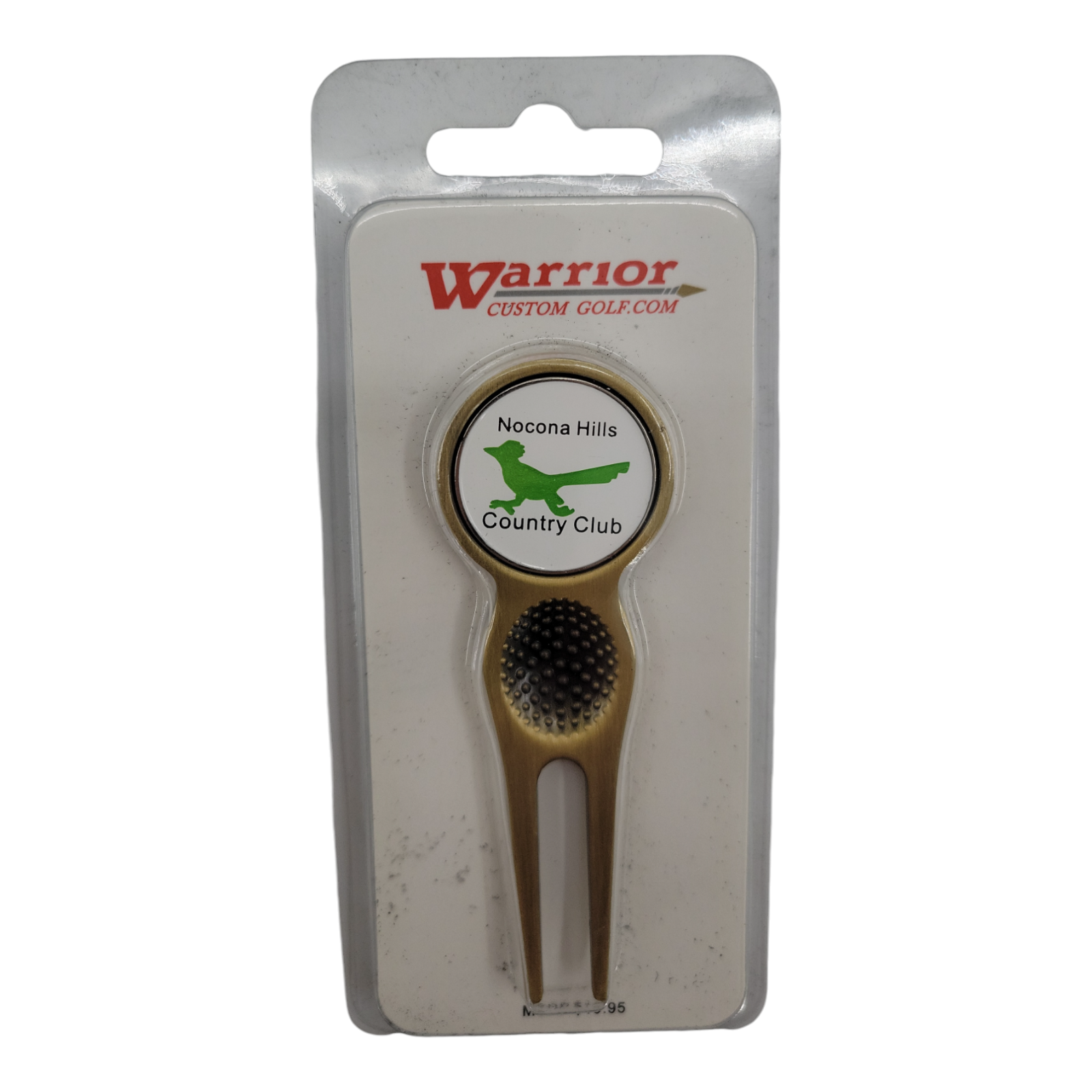 Warrior Golf Custom Nocona Hills Country Club Bronze Divot Repair Tool