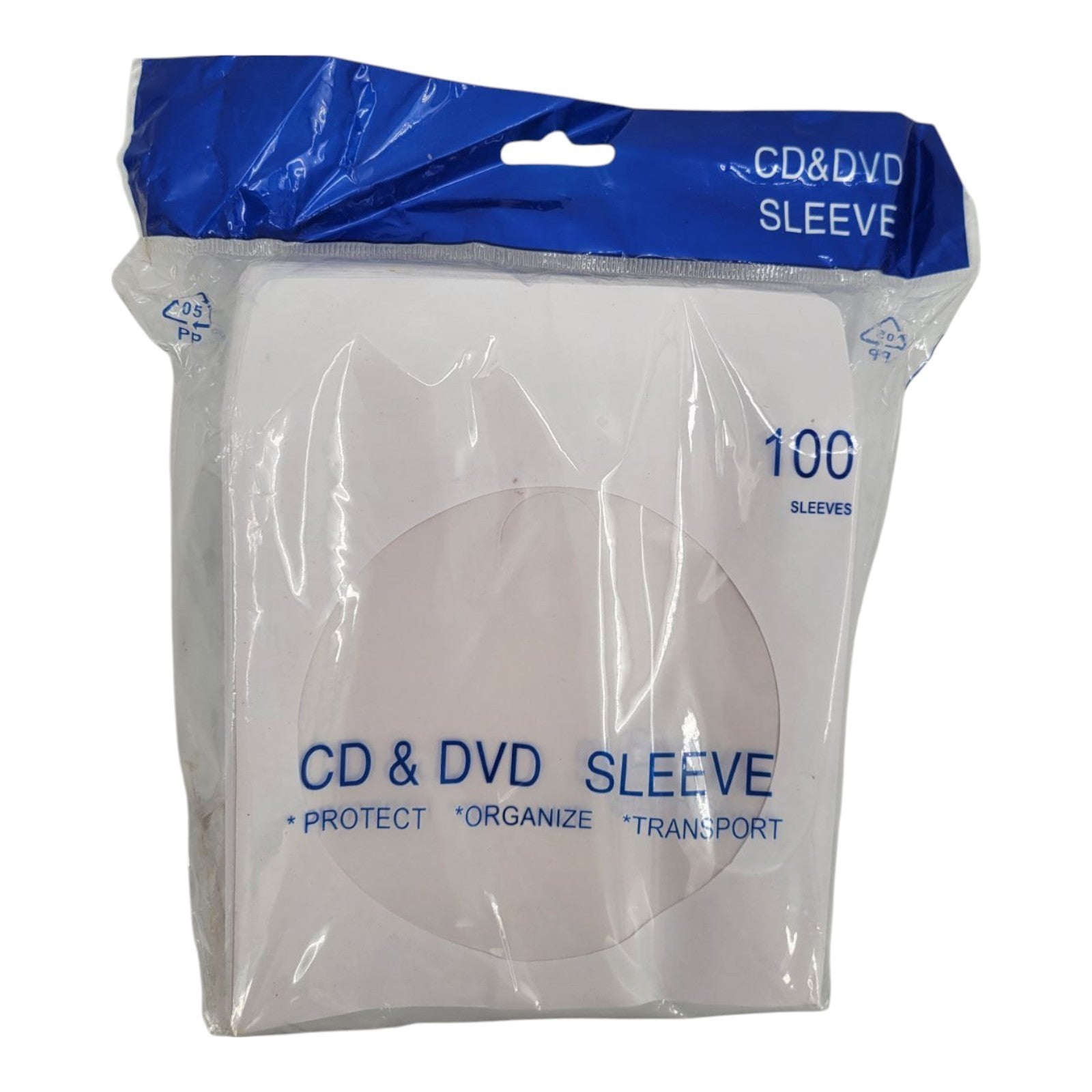 CD DVD Paper Sleeves with Clear Window & Flap 100 Pack