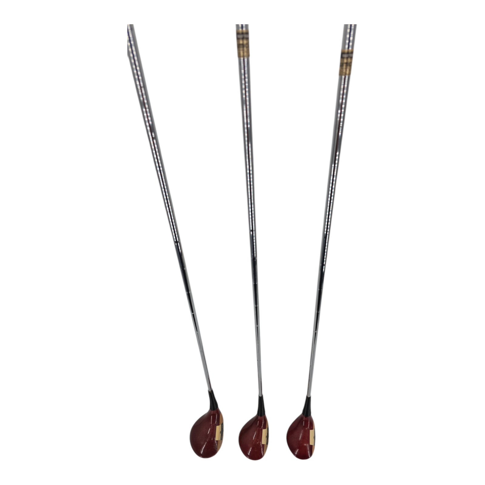 Wilson Staff Persimmon Driver 3 And 5 Fairway Wood Bundle RH Steel Shafts