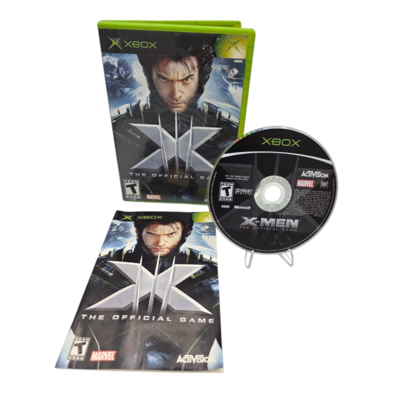 Microsoft Xbox X-Men The Official Game Complete with Manual Tested Marvel