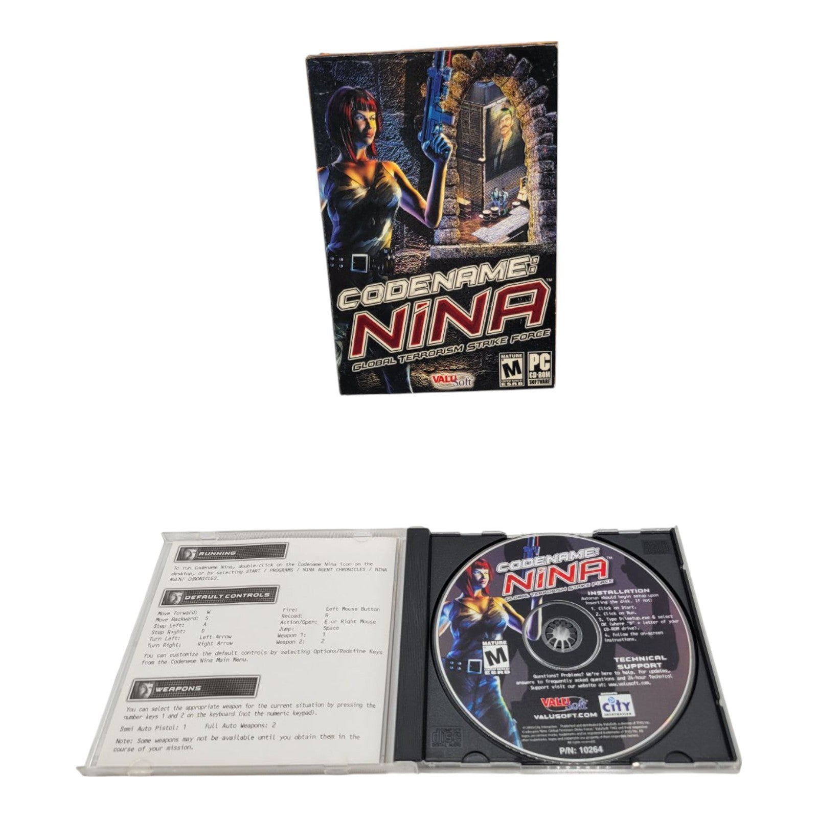 ValuSofty Codename Nina Global Terrorism Strike Force PC CD 2003 Game 98/ME/XP